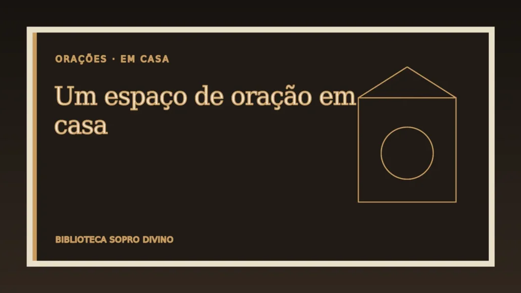 Canto sereno com Bíblia, vela apagada e ramo, preparado para a oração em casa