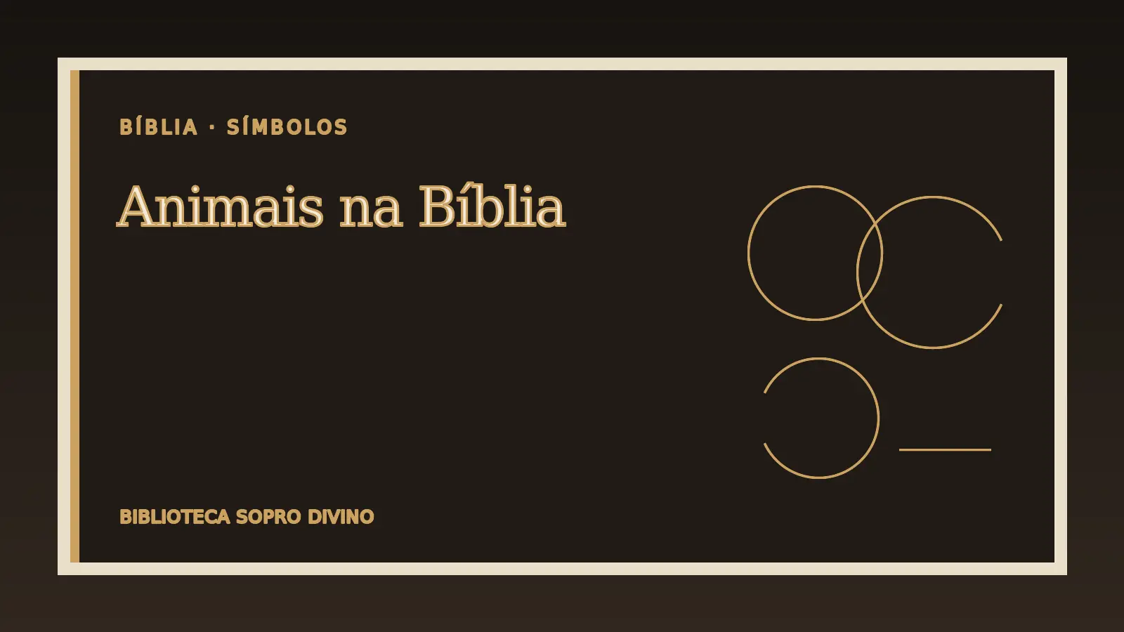 Silhuetas de leão, cordeiro, pomba e peixe junto de um livro aberto
