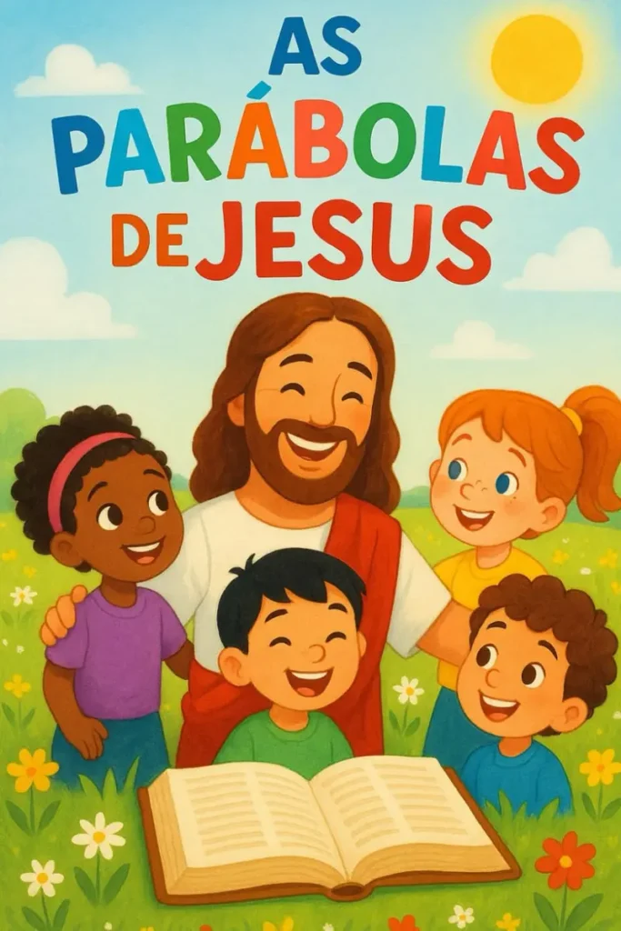 Capa do livro infantil As Parábolas de Jesus, de Carlos Almeida
